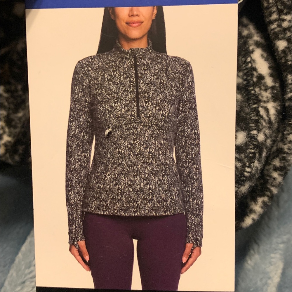 SPYDER WOMEN FLEECE PRINTED 1/4 ZIP TOP